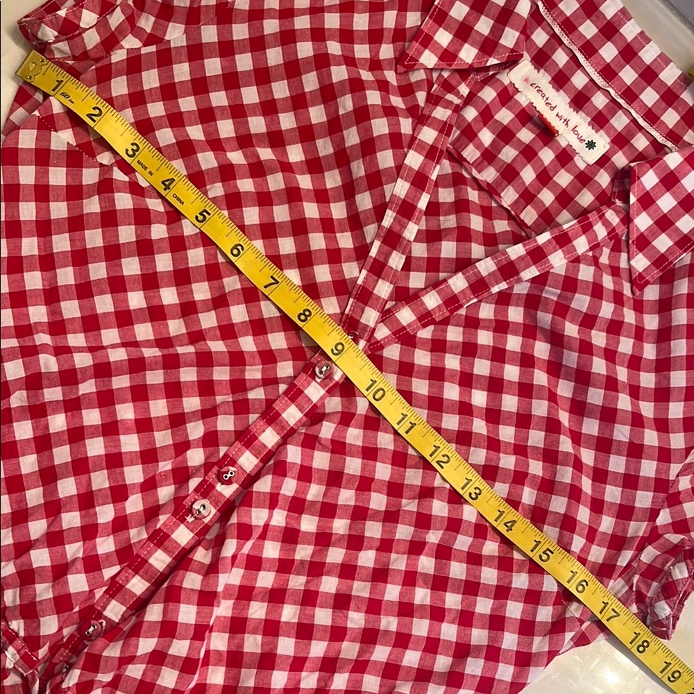 ESPRIT Vintage Gingham Peplum Top - Picture 11 of 14